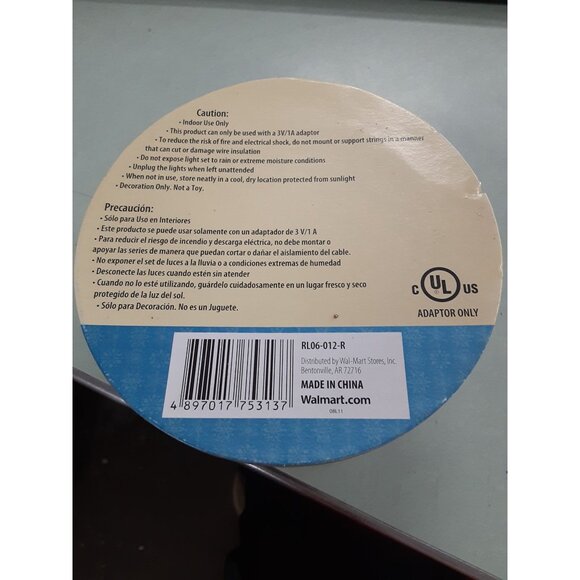 12 ft. Pre-Lit LED Red Ribbon Garland NEW - Picture 6 of 6